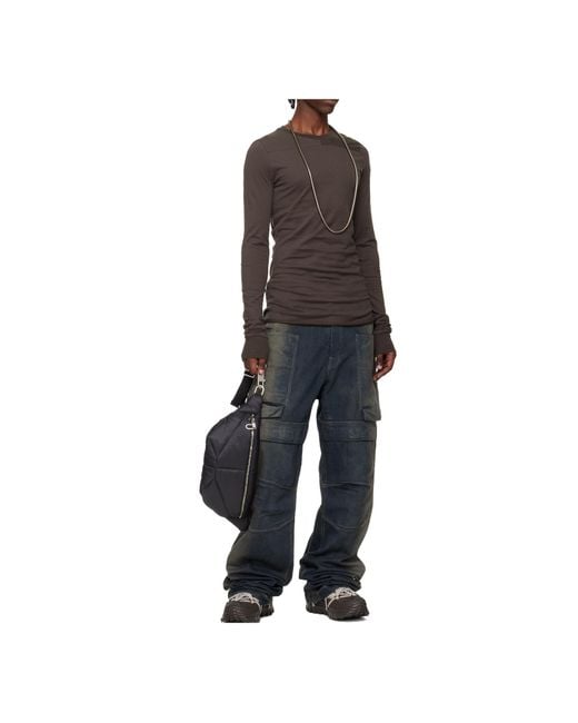 Moncler Black Rick Owens Quilted Zipped Belt Bag for men