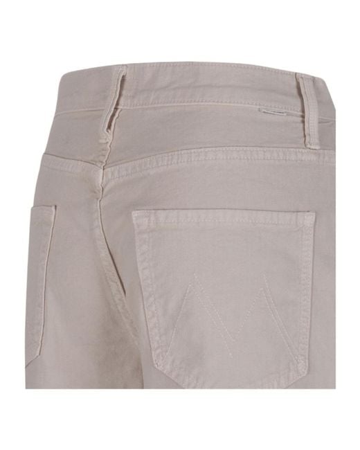 Mother Gray Wide Leg Jeans