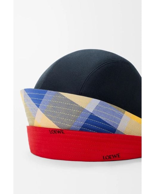 Loewe Blue Multi-Brim Bucket Hat for men