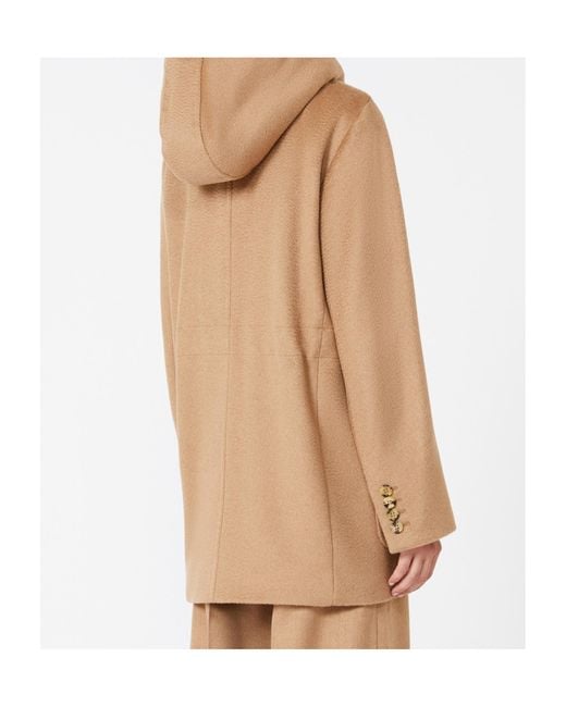 Max Mara Natural Zibeline Camel Parka
