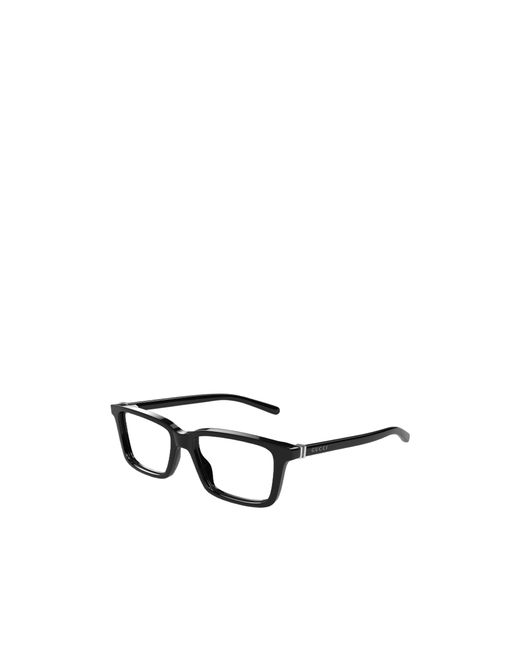 Gucci White Eyewear Rectangular Frame Glasses for men