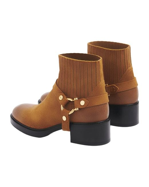 Chloé Brown Chloé Dakota Heeled Ankle Boots