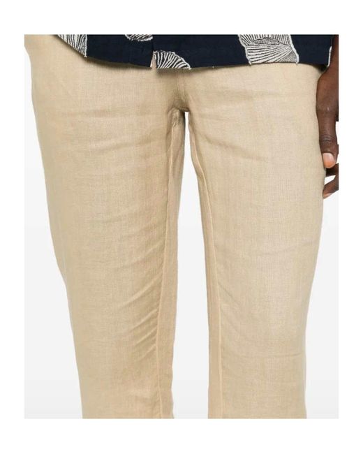 Kiton Natural Drawstring-Waist Trousers for men