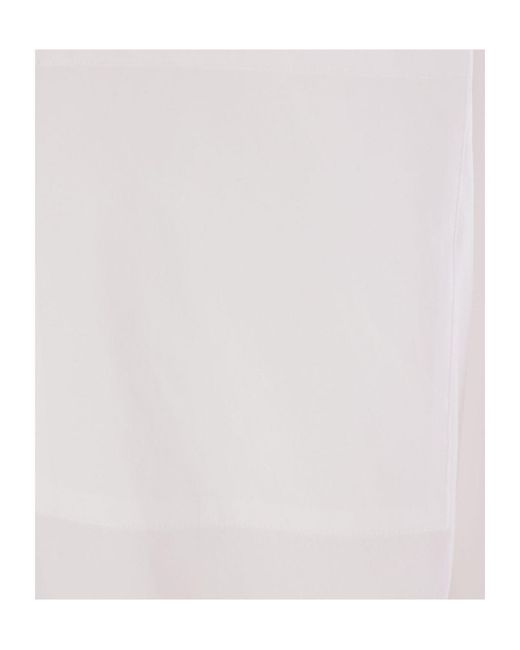 Auralee White Oversized Twill Shirt for men
