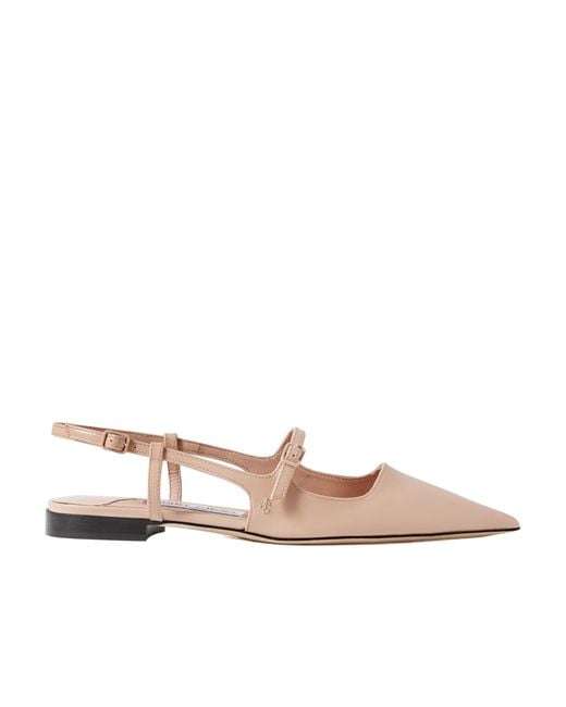 Jimmy Choo Pink Didi Pointed Toe Flat Sandals
