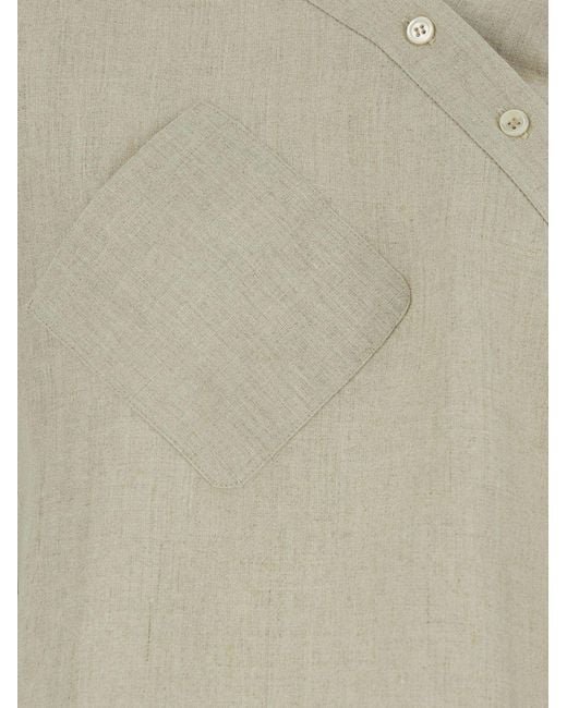 Coperni Natural Heart Asymmetrical Shirt