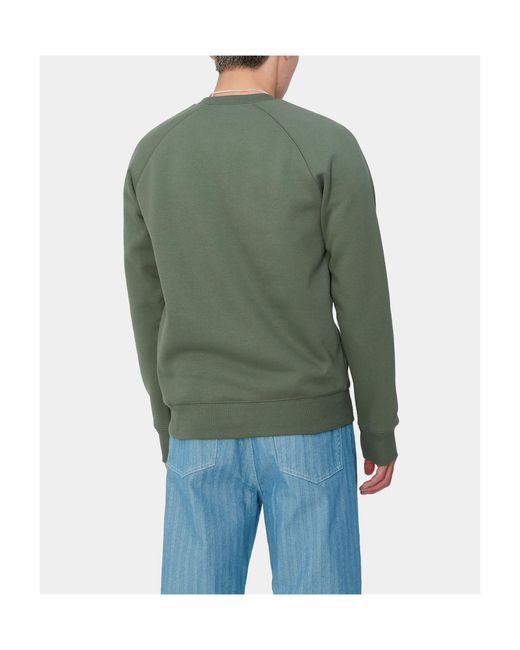 Carhartt Green Round-Neck Sweater for men