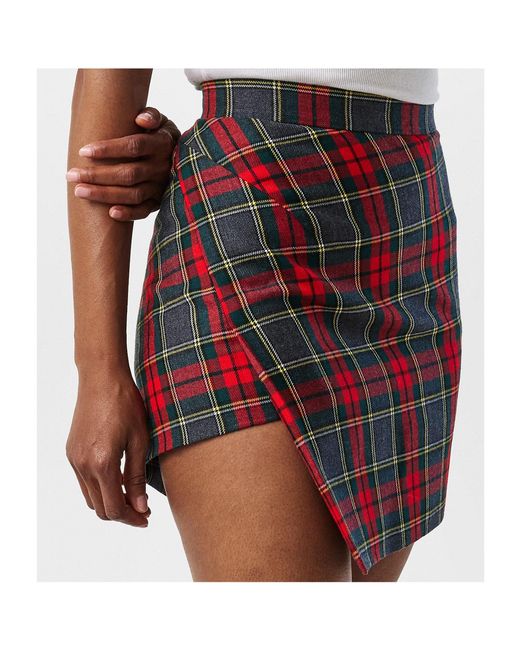 Vivienne Westwood Red Viv Tartan Skirt Ld53