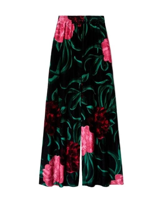 LaDoubleJ Multicolor Floral Palazzo Trousers