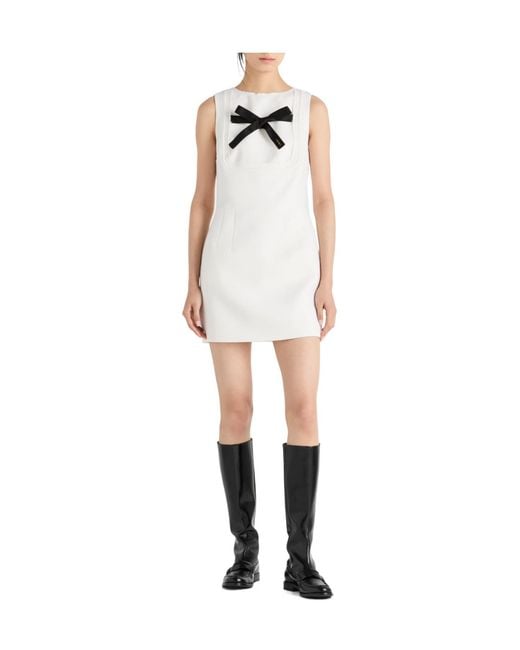 Prada White Natté Dress