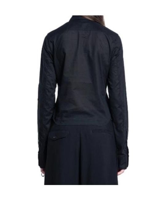 Ann Demeulemeester Blue Erma Ruffled Shirt