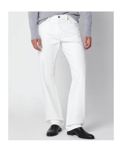 Tom Ford Black Jeans With Biker-Effect Details for men