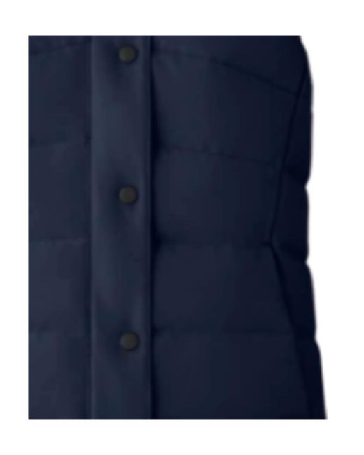 Canada Goose Blue Logo-Patch Padded Gilet