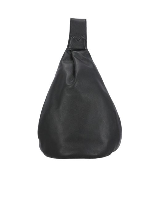 Yohji Yamamoto Black Discord One-Shoulder Backpack for men