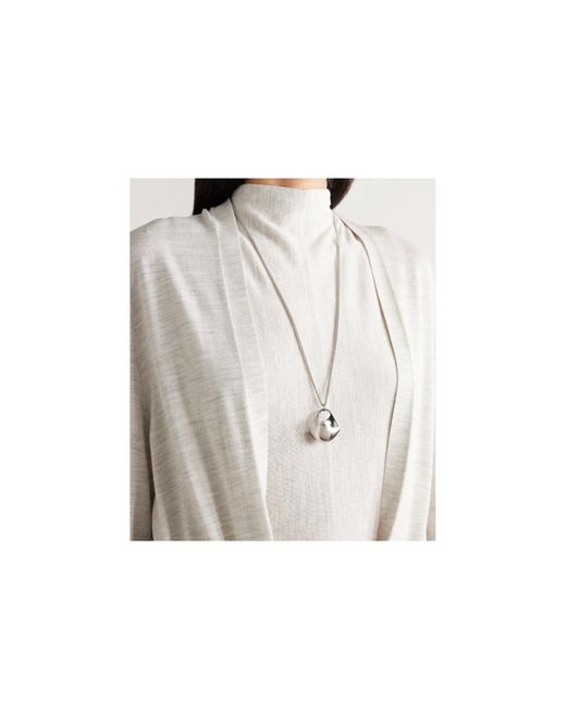 Khaite White Lotus Small Necklace