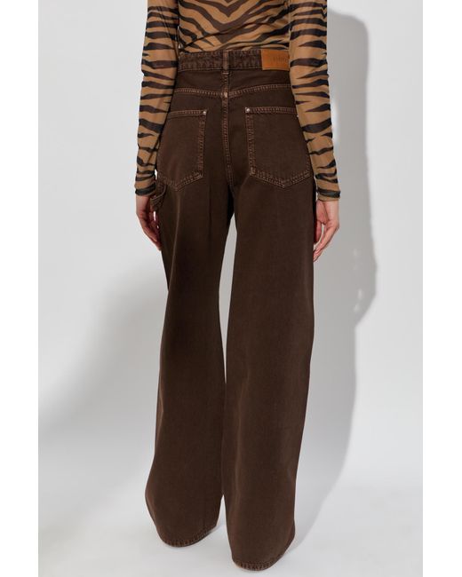 Amiri Brown Faded Carpenter Jeans