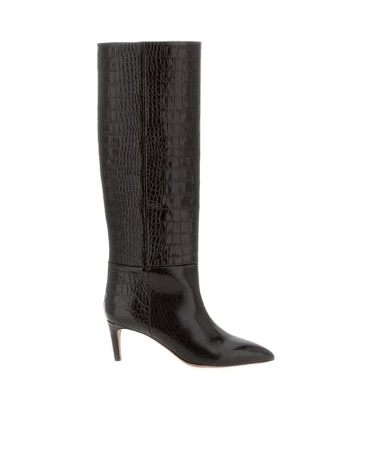 Paris Texas Black 'Stiletto' Boots