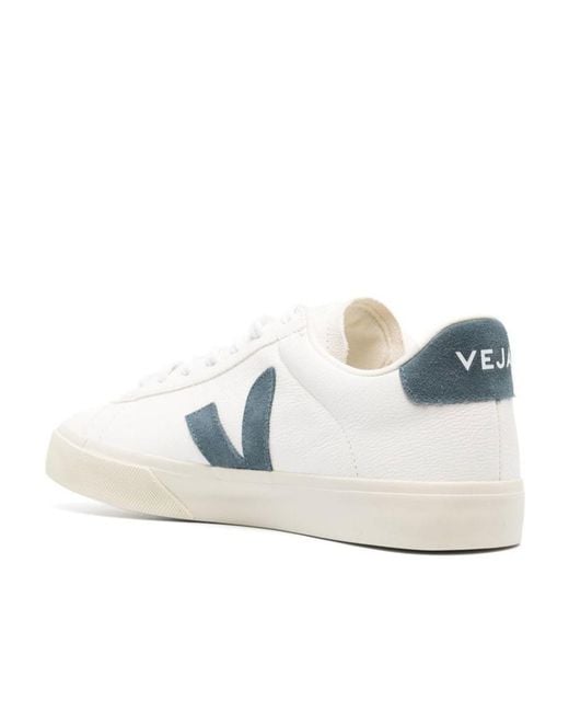 Veja White Campo Low-Top Sneakers for men