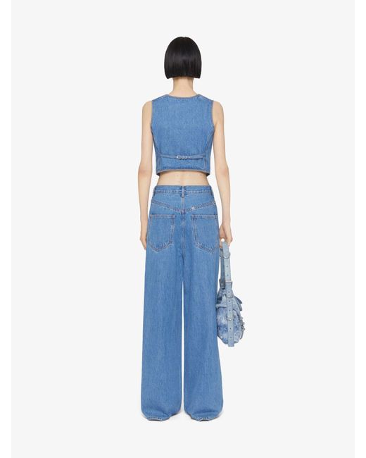 Givenchy Blue Wide-Leg Baggy Jeans