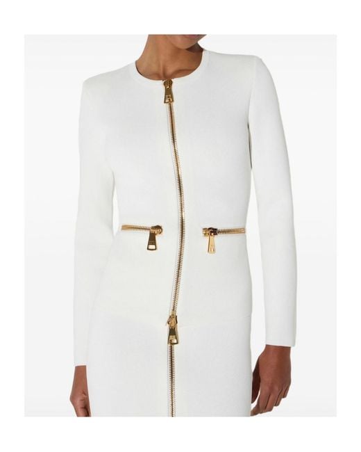 Elisabetta Franchi White Cardigan