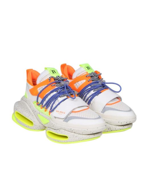 Balmain Multicolor Unicorn Lace-Up Low-Top Sneakers for men