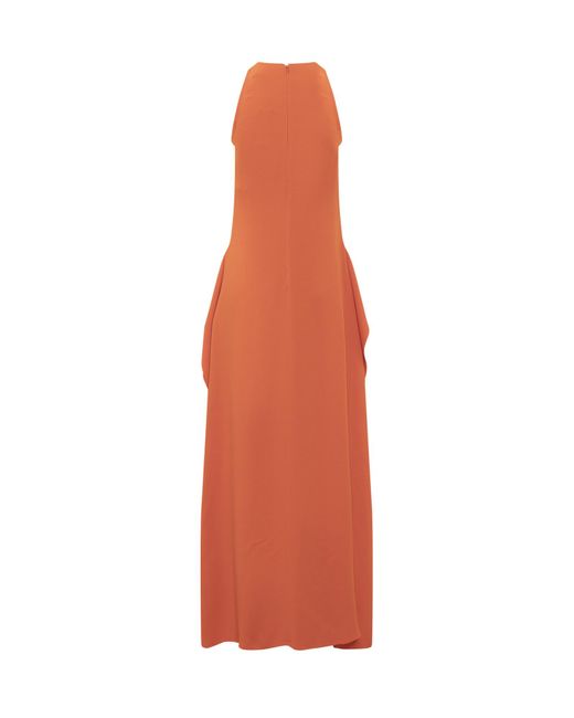Lanvin Red Sleeveless Maxi Dress