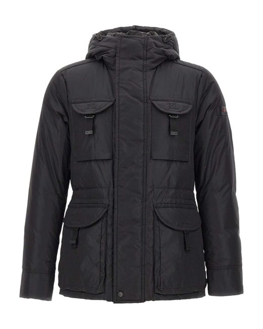 Peuterey Black Long-Sleeved Down Jacket for men