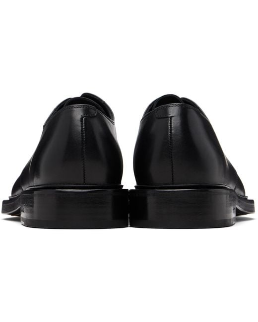 Paul Smith Black Sheridan Leather Lace-Up Oxford Shoes for men