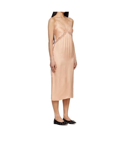 Anine Bing Natural Slip Dress