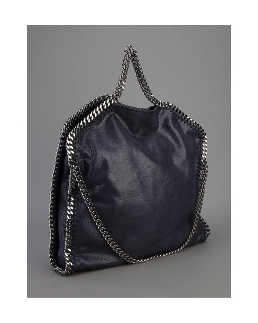 Stella McCartney Blue Falabella Fold Over Tote Bag