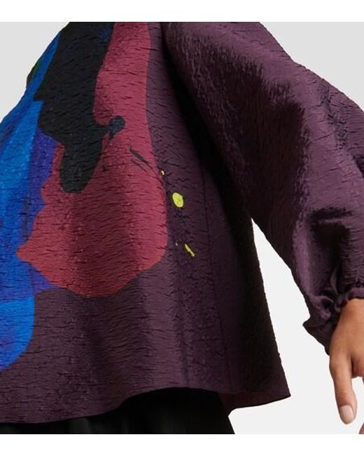 Roksanda Blue Printed Silk Blouse