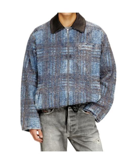 DIESEL Blue Jacket for men