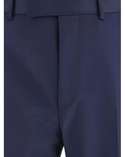 Zegna Blue Single-Breasted Tailored Suit for men