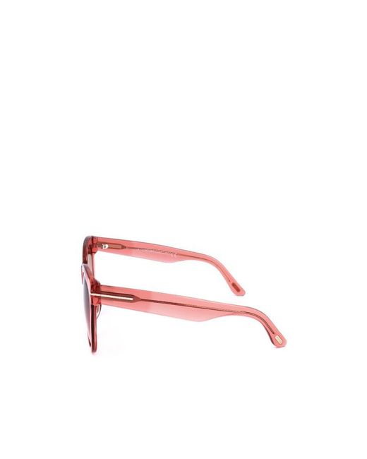 Tom Ford Pink Wallace Cat-Eye Sunglasses