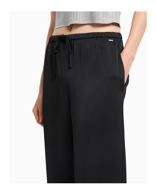 ARMANI EXCHANGE Blue Elastic Waist Casual Pants