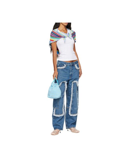 Ganni White Scarf