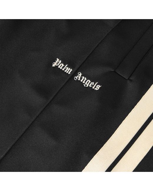 Palm Angels Black Woven Sports Pants for men