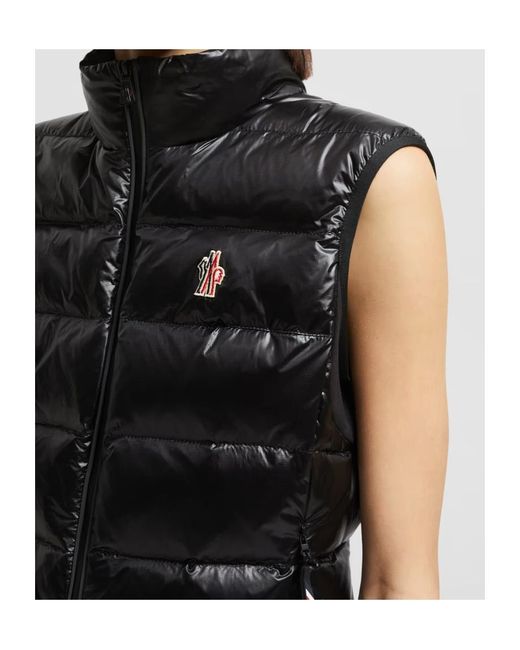Moncler Black Grenoble Padded Zip-Up Jersey Gilet