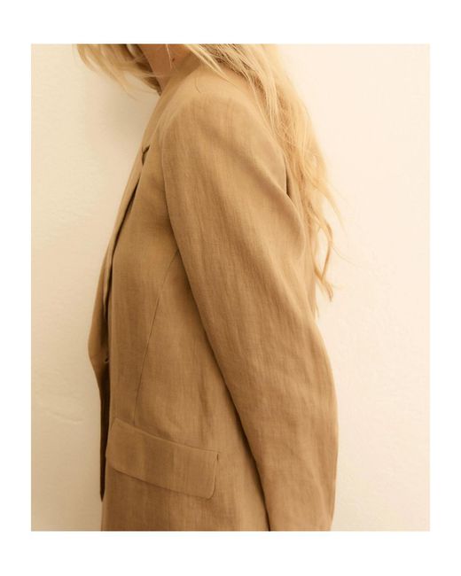 Marella Natural Linen Blazer