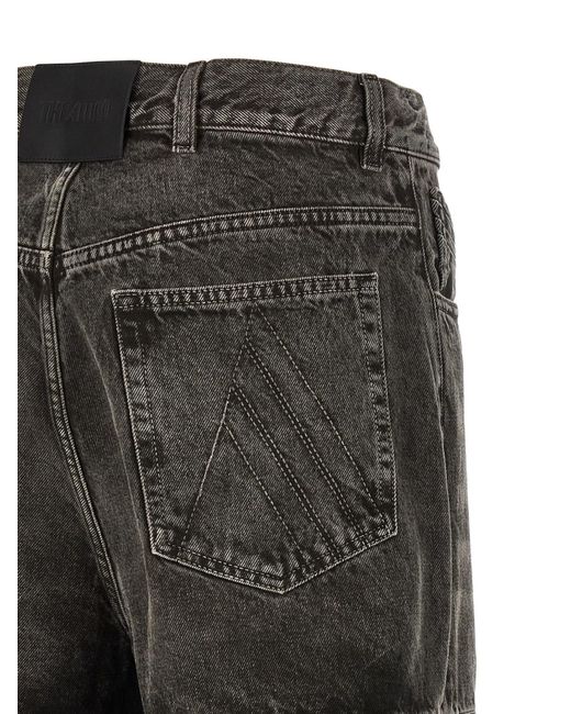 The Attico Gray Belt Loop Jeans
