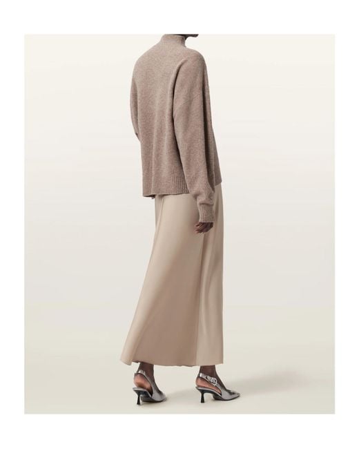 AllSaints Natural Alexia Midi Skirt