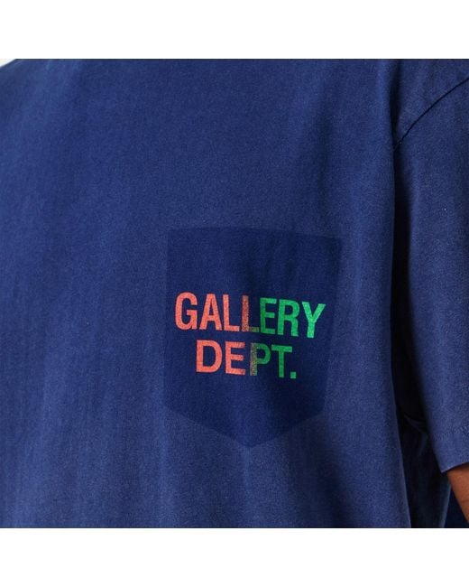 GALLERY DEPT. Blue Boardwalk T-Shirt for men