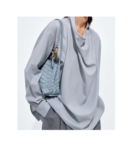 Bottega Veneta Blue Small Andiamo