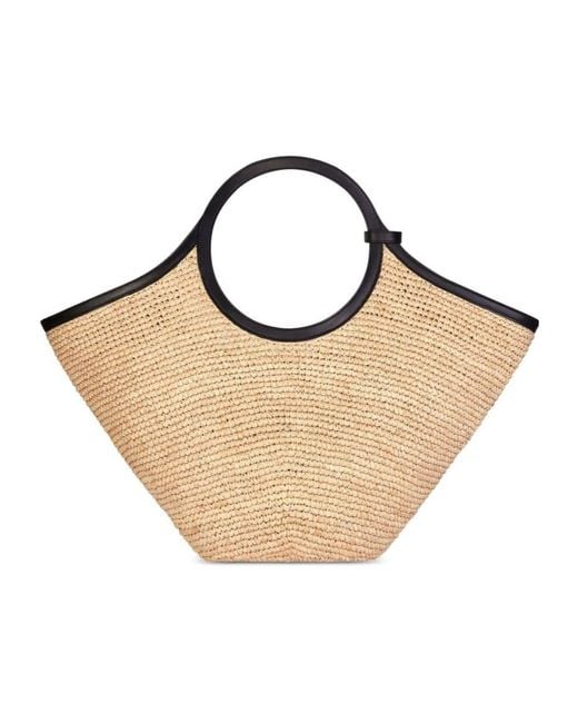 Courreges Natural Courrèges Maxy Holy Ac Logo Plaque Tote Bag