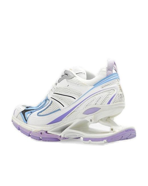 Balenciaga White X-Pander Wedge Sneakers