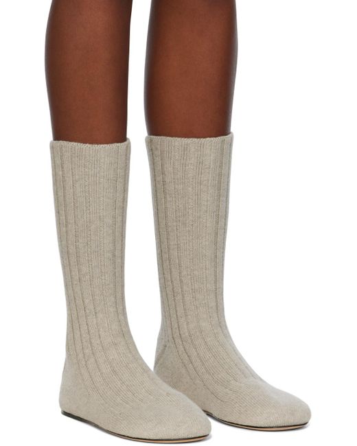 Bottega Veneta Gray Domenica Boot