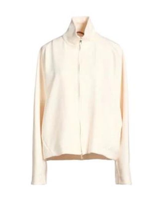 Max Mara White Plain Colour Jackets