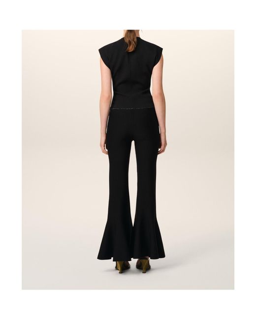 AMI Black Ami Godet Short Trousers