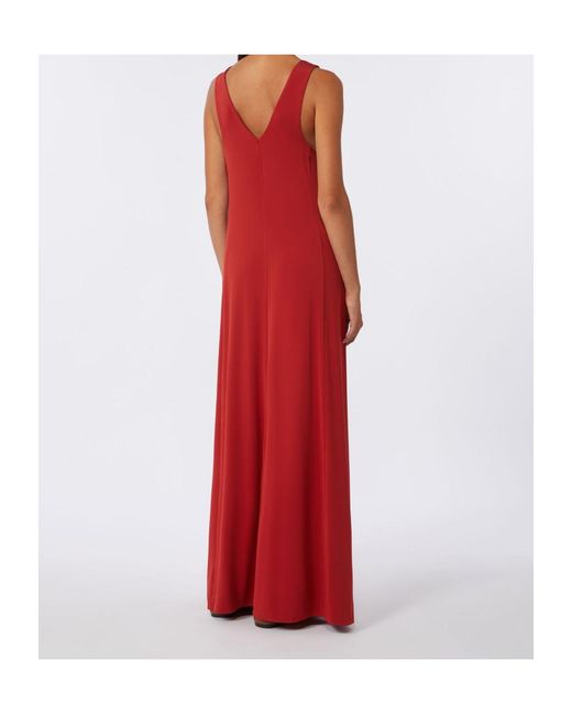 Max Mara Red Sleeveless Dress