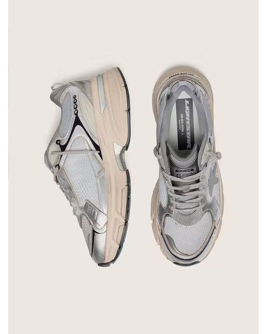 Golden Goose Deluxe Brand Gray Lightstar Lace-Up Sneakers for men